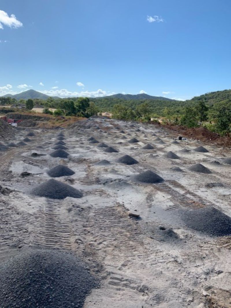small mountain of gravel