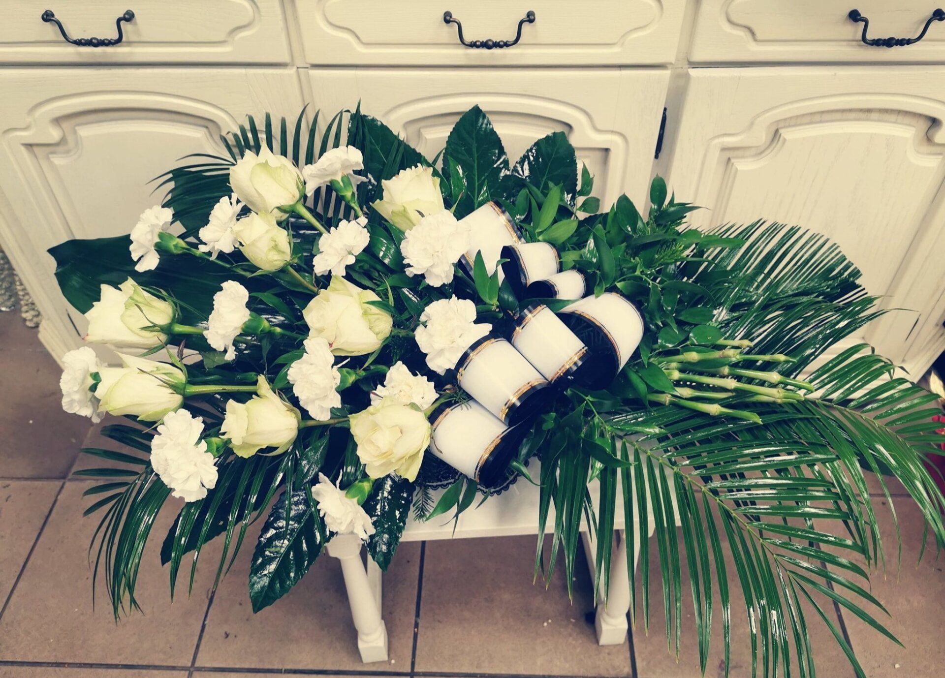 Gedulo vainikai, puokštės