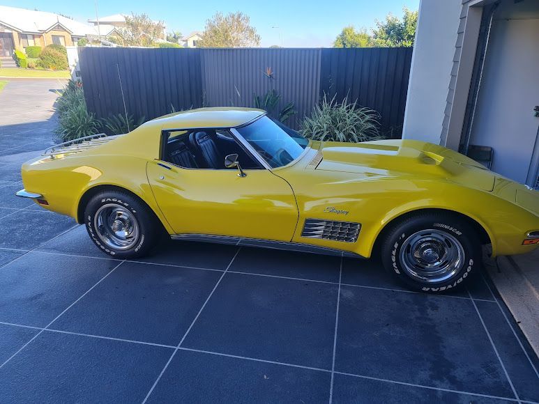 A Blue Mustang is Parked on the Side of the Road — Roadworthy's On The Run in Harristown, QLD