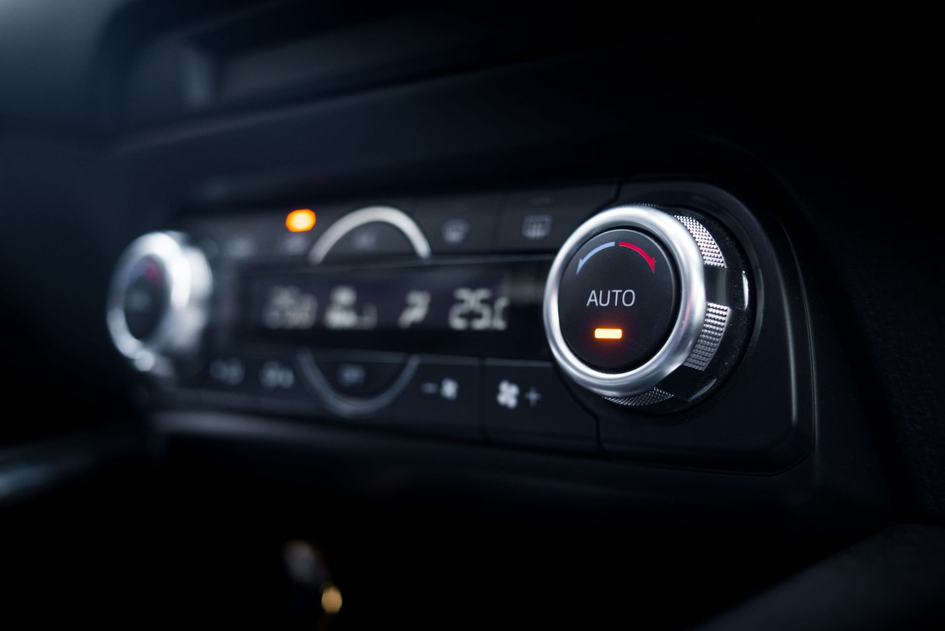 A Close Up of a Car Air Conditioning Control Panel — Roadworthy's On The Run in Harristown, QLD