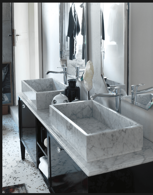 lavandino bagno rettangolare