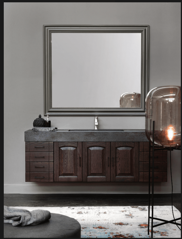 mobile lavello bagno in legno