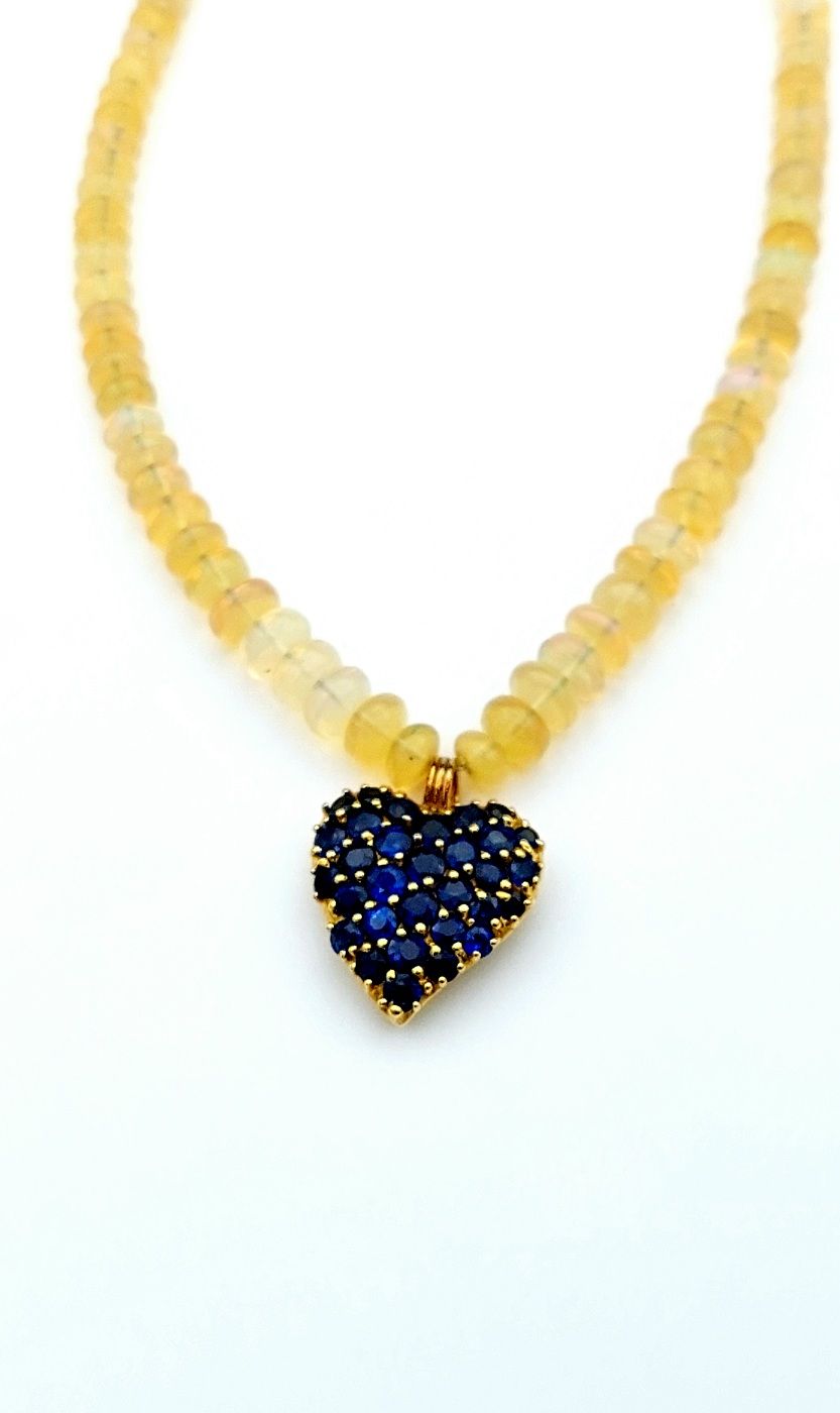 Collana opale e pendente zaff 06