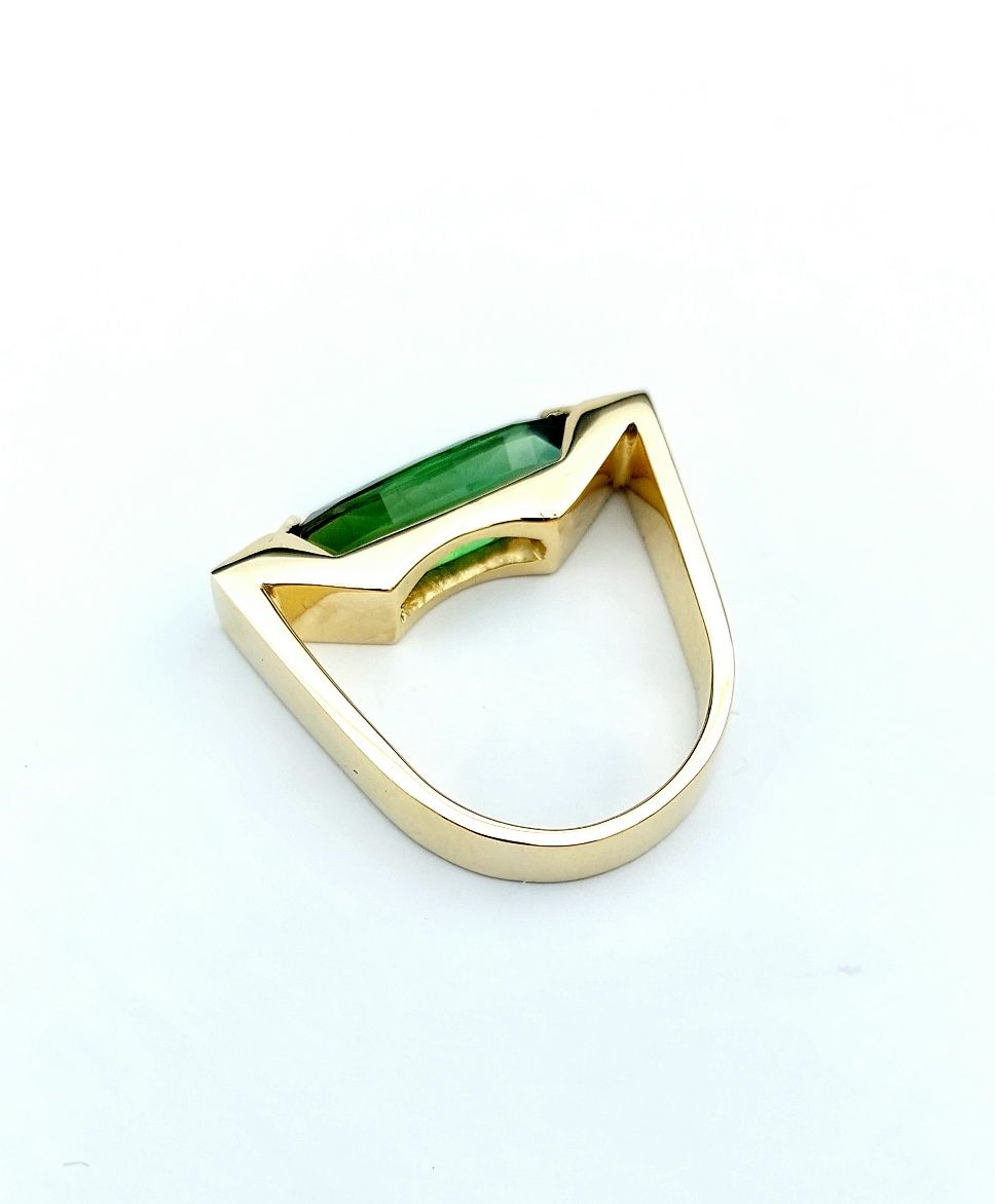 anelllo oro tormalina verde 01