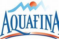 The aquafina logo has a mountain and a sun on it.