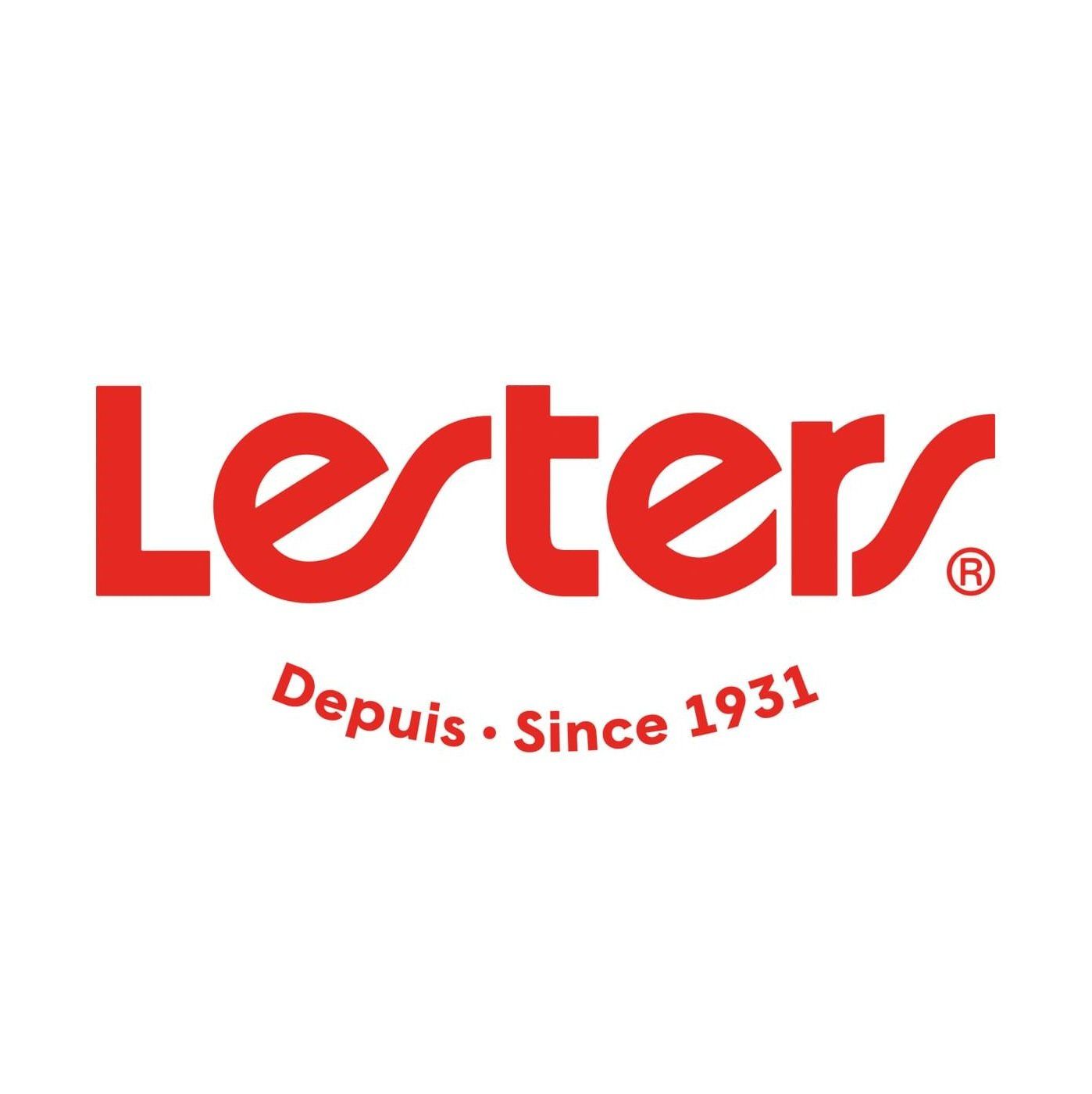A red logo for lester 's depuis since 1931