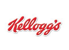 The kellogg 's logo is red and white on a white background.