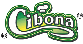 A green and white logo for cibona tm