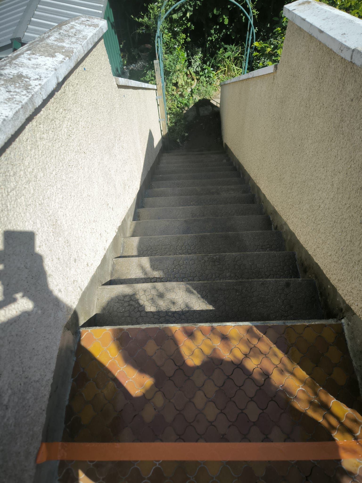 Étanchéité escaliers avant