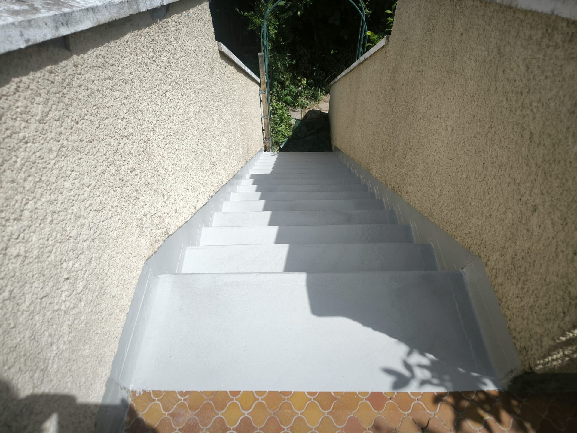 Étanchéité escaliers après