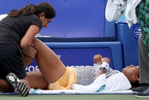 Reshma working on female athlete