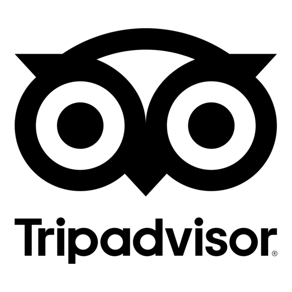 Tripadvisor logo: owl-shaped icon with text