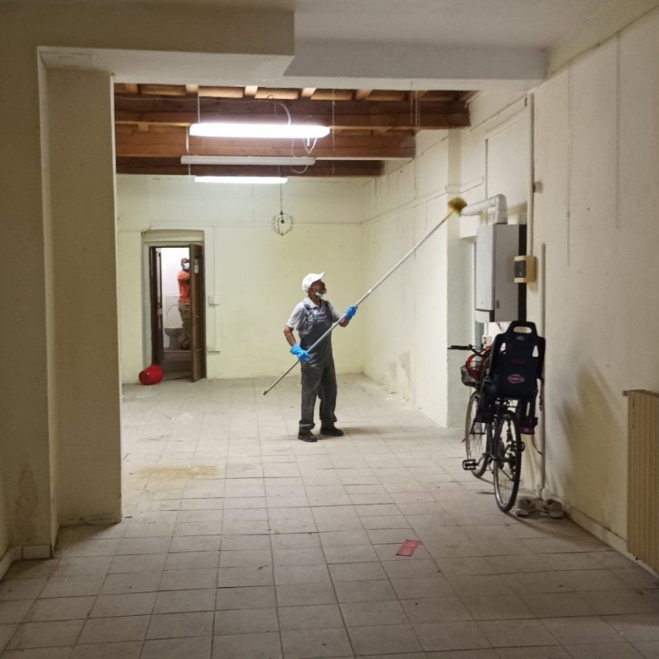 pulizia di un interno