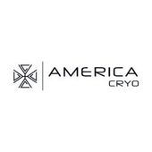 Logo for America Cryo: geometric emblem left of the text 