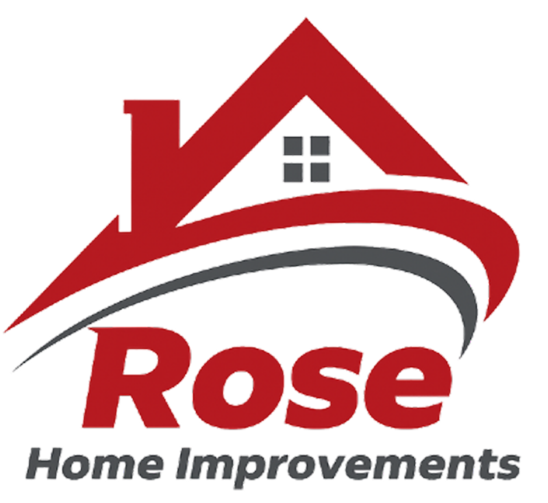 Red house logo with swooshes and 