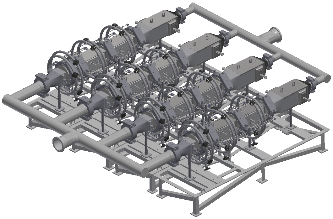 CAD rendering of 4pack POGG