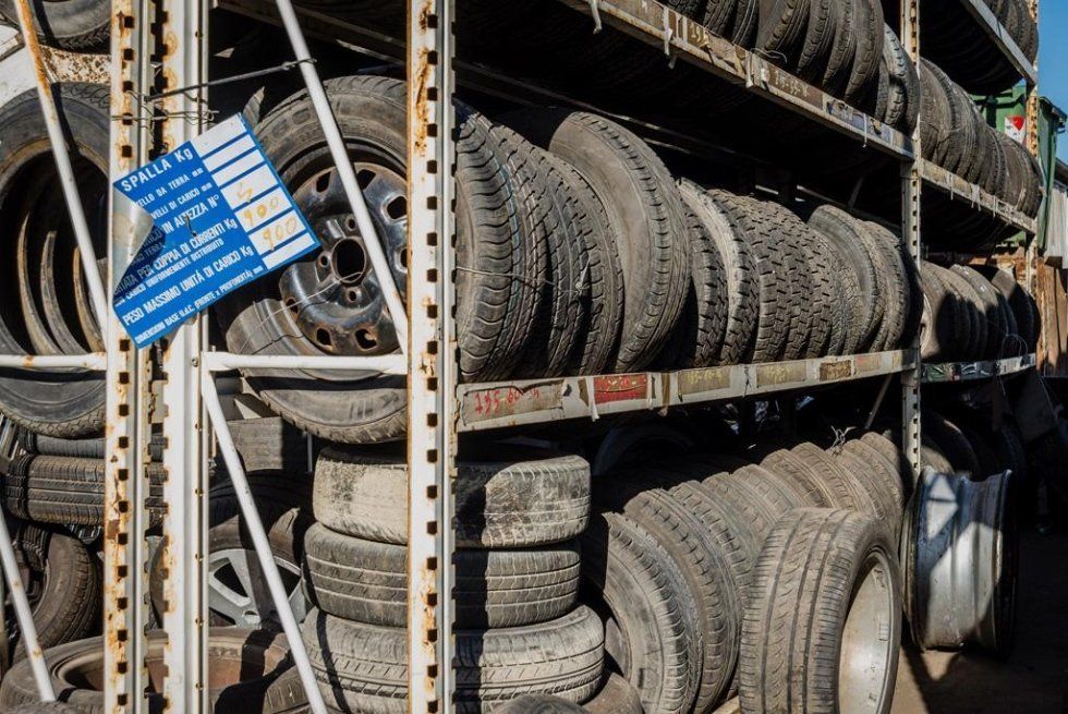 pneumatici in disuso