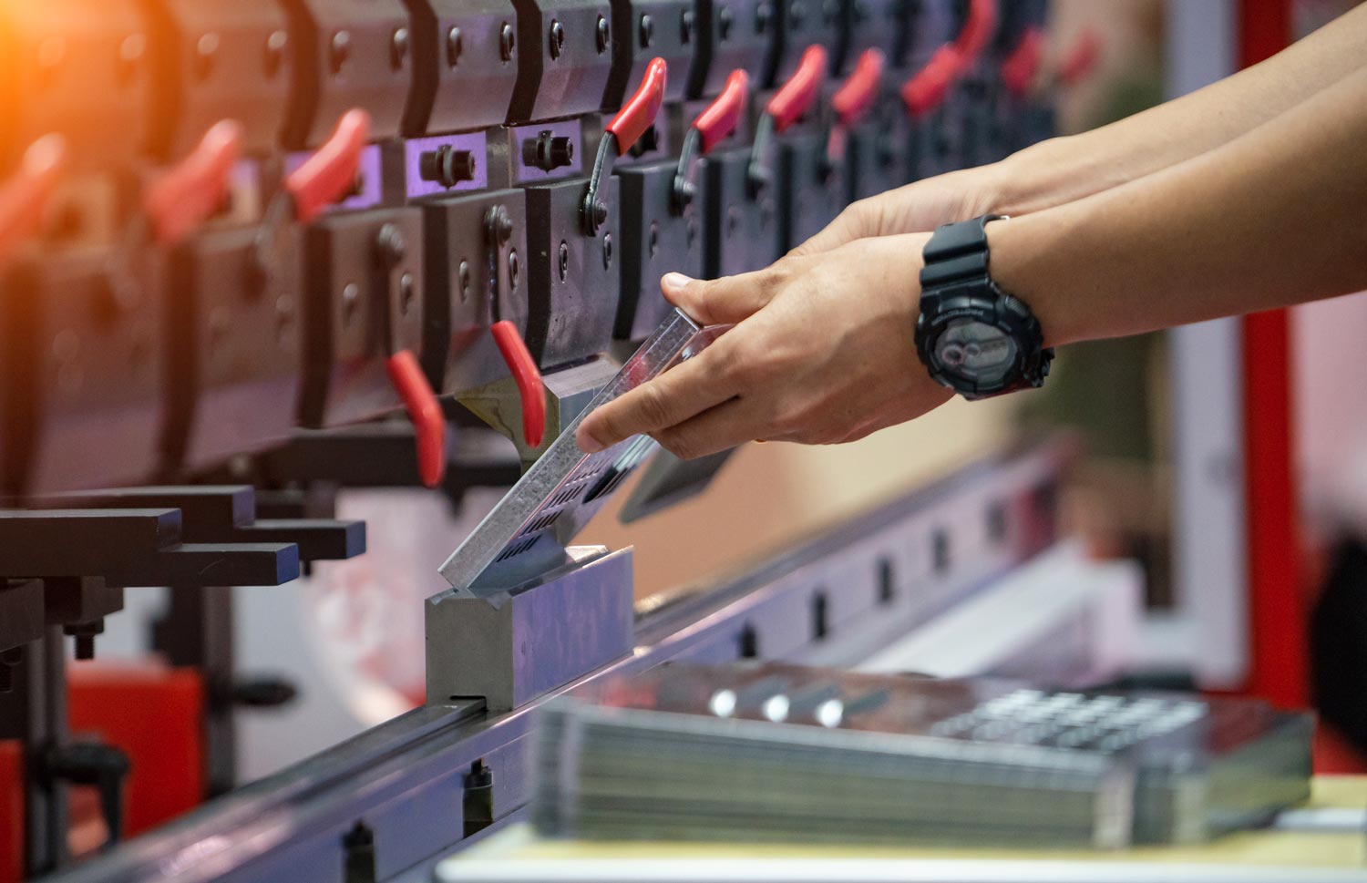 Metal Being Processed — Merrillville, IN — Northwest Indiana Fabrication LLC