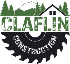 A logo for a company called claplin construction