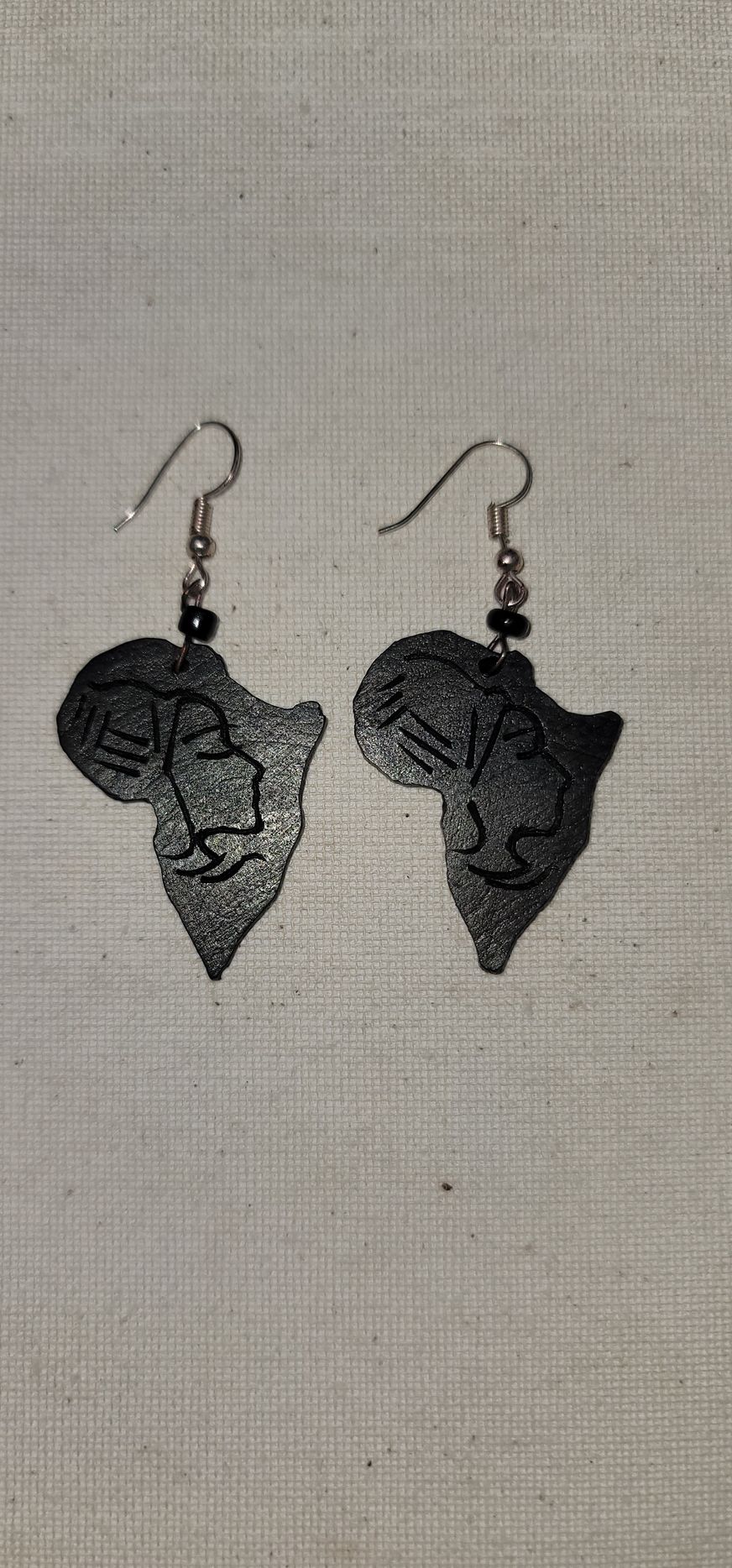 Wood Continent Earrings