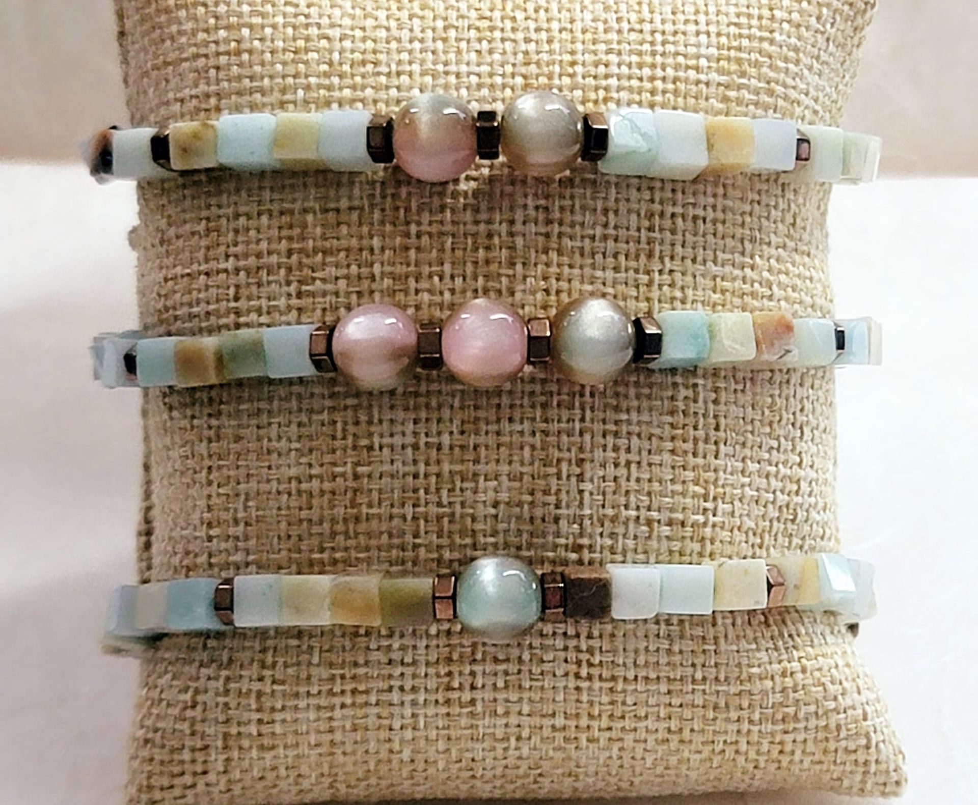 Agate Square Stone Bracelet – Balance, Protection & Natural Skin Comfort