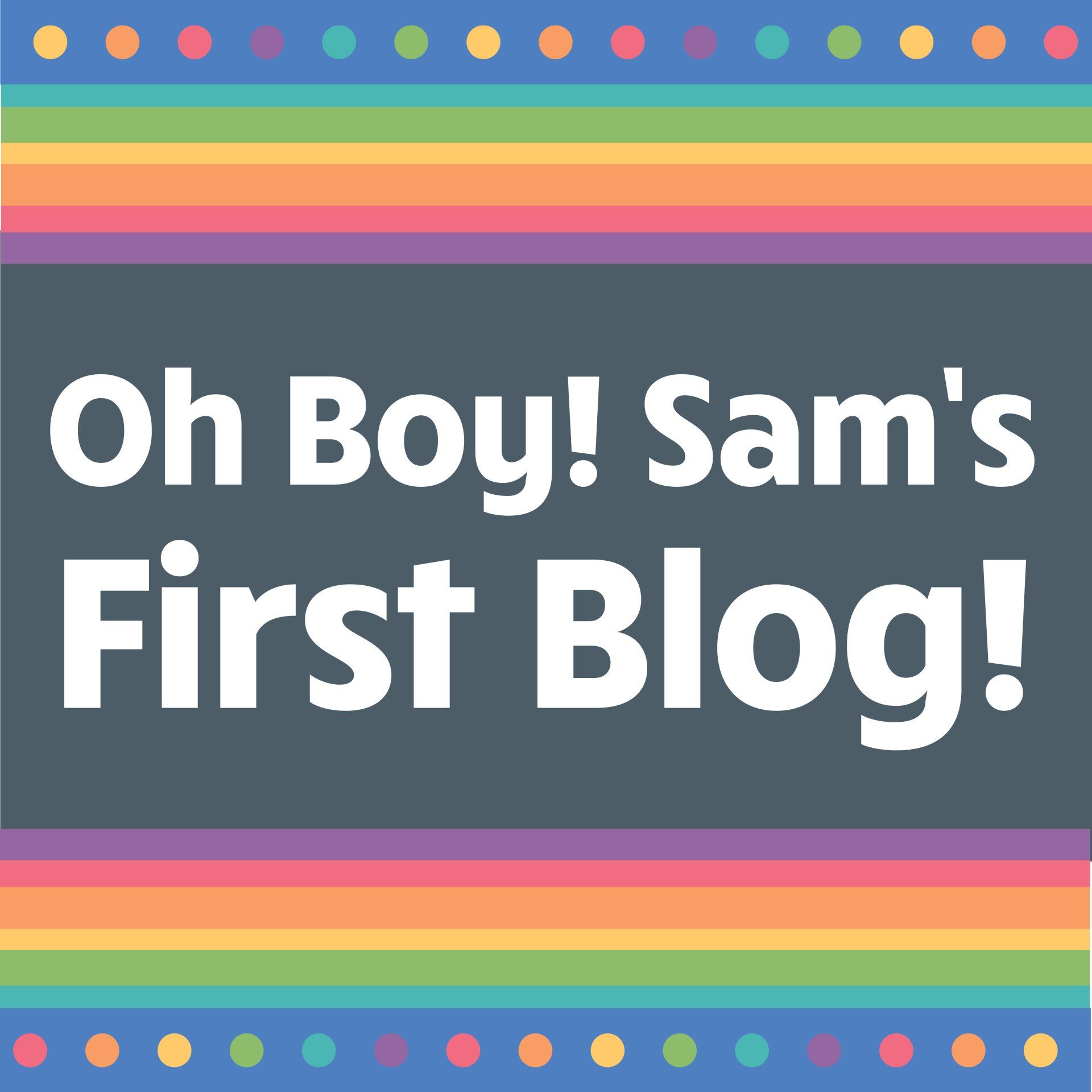 Oh Boy! Sam's First Blog!