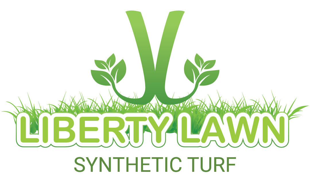The logo for liberty lawn synthetic turf