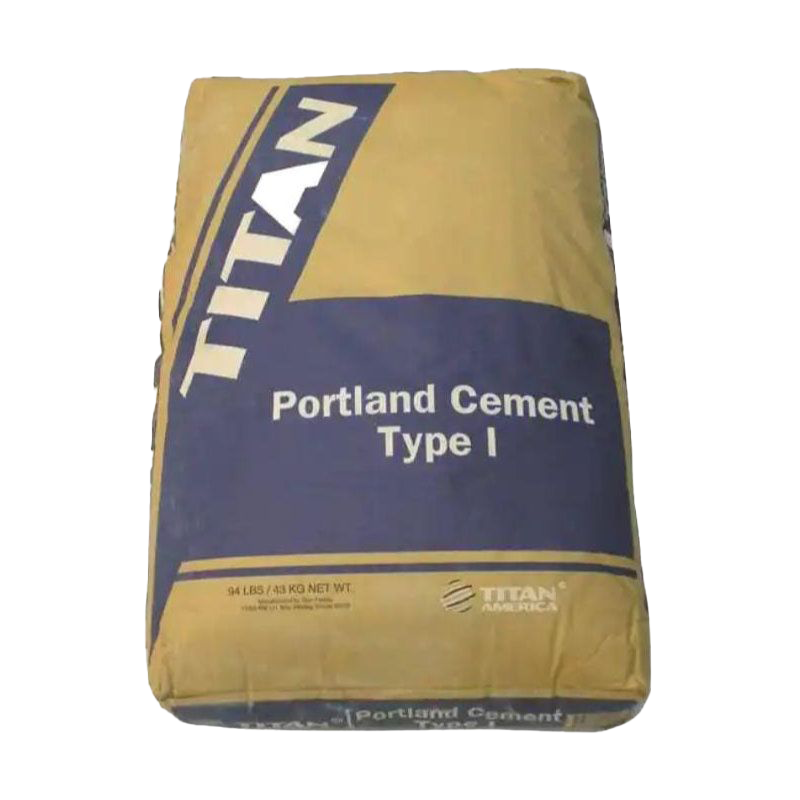 A bag of titan portland cement type i