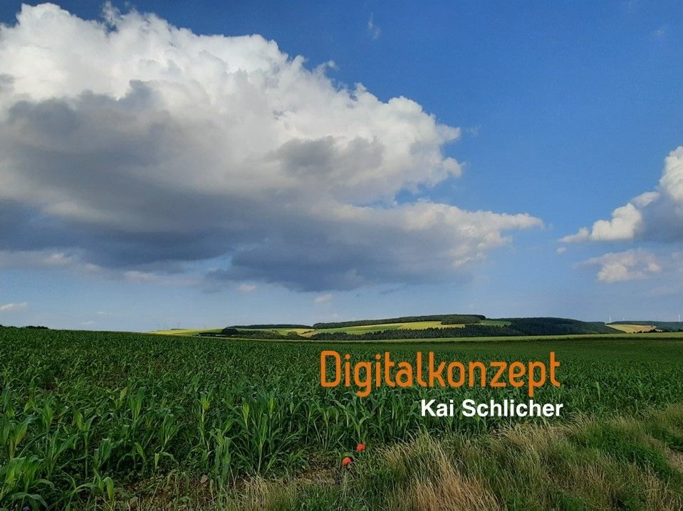 Ein Bild eines Feldes mit den Worten digitalkonzept darauf