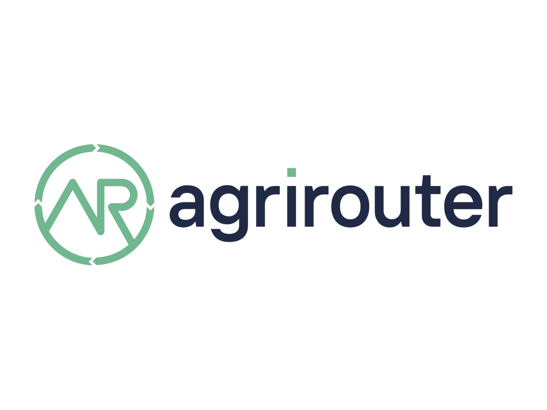 Das agrirouter-Logo steht auf weißem Hintergrund.