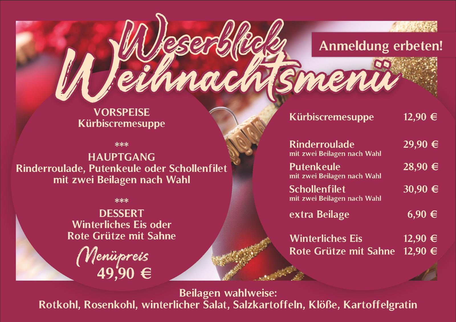 RestaurantWeserblick in Berne mit WeserTerrassen