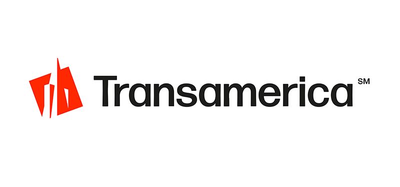 Transamerica Life Insurance Company logo with red tower icon and blue text.