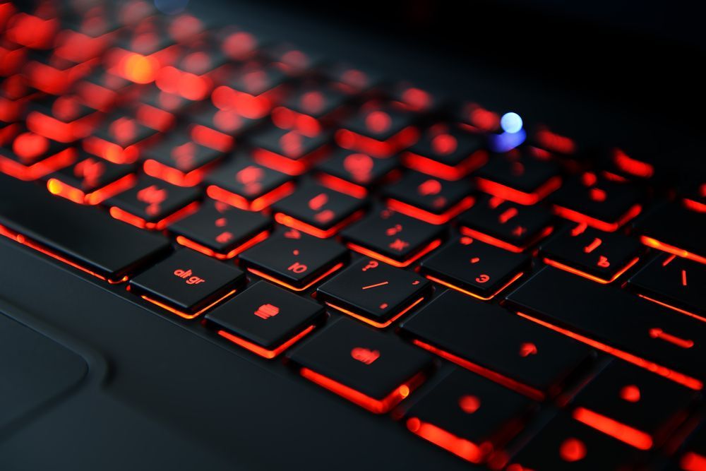 Keyboard with Red Light — Business IT Support Services in Port Macquarie, NSW