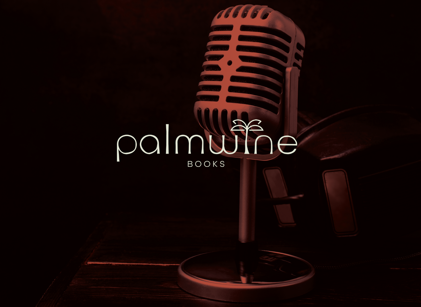 A microphone with the word palmwine on it
