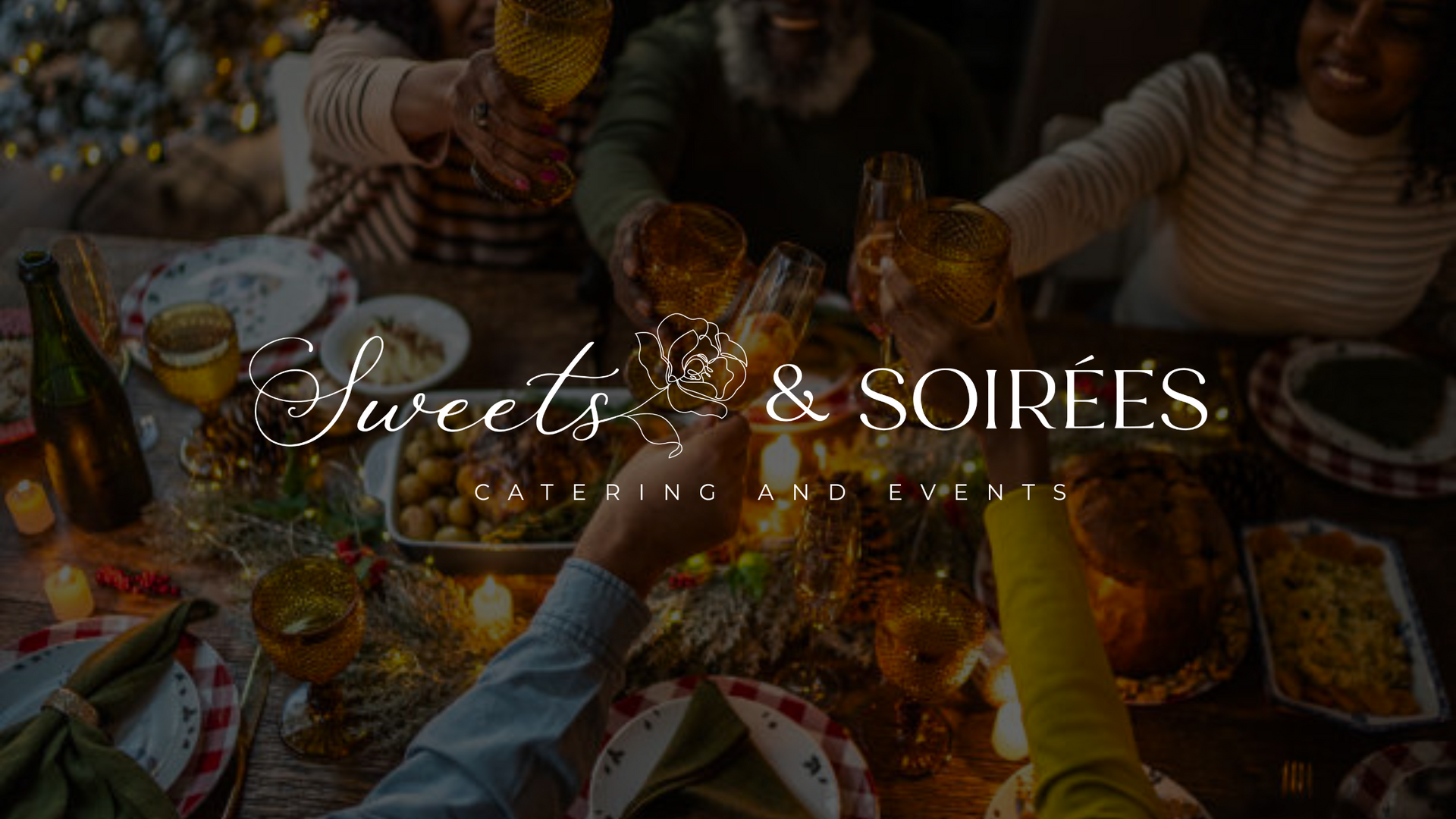 A group of people are sitting at a table toasting with wine glasses.