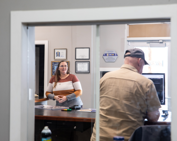 Man at Counter | All Right Auto Repair:
