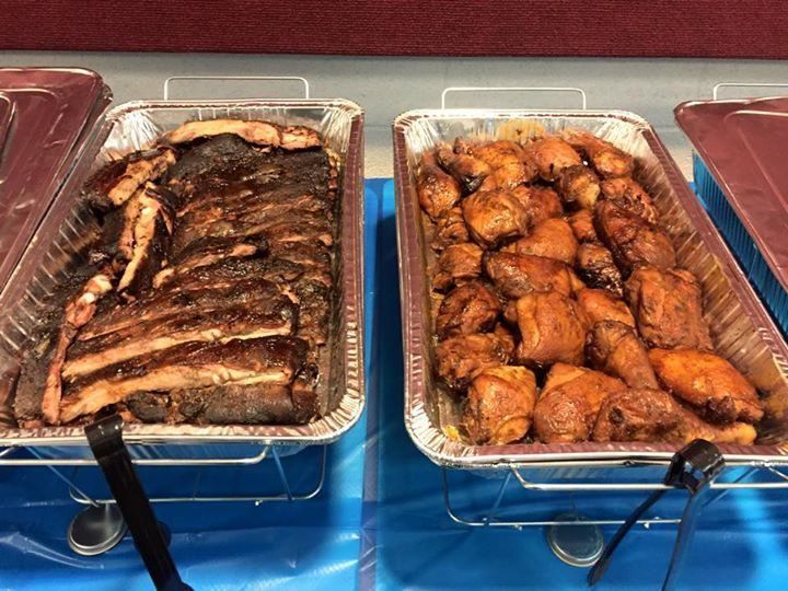 Steak And Chicken In A Tray