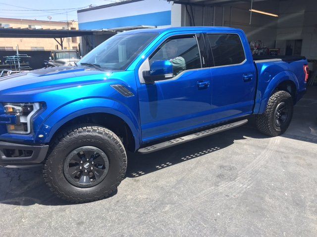 Auto Collision Repair — Blue Truck in Long Beach, CA