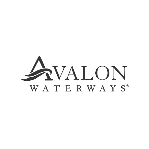 Avalon Waterways logo: stylized