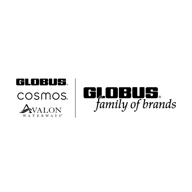 Logos of Globus, Cosmos, and Avalon Waterways, with