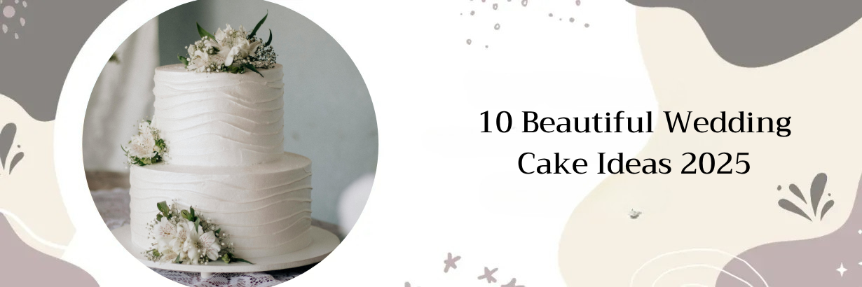 A wedding cake is sitting on top of a table.