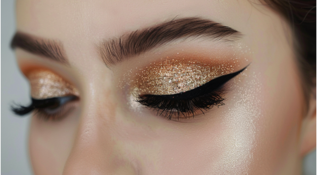 makeup looks for a gold dress Discover 11 Makeup for gold dress and smokey eye with gold glitter ideas
