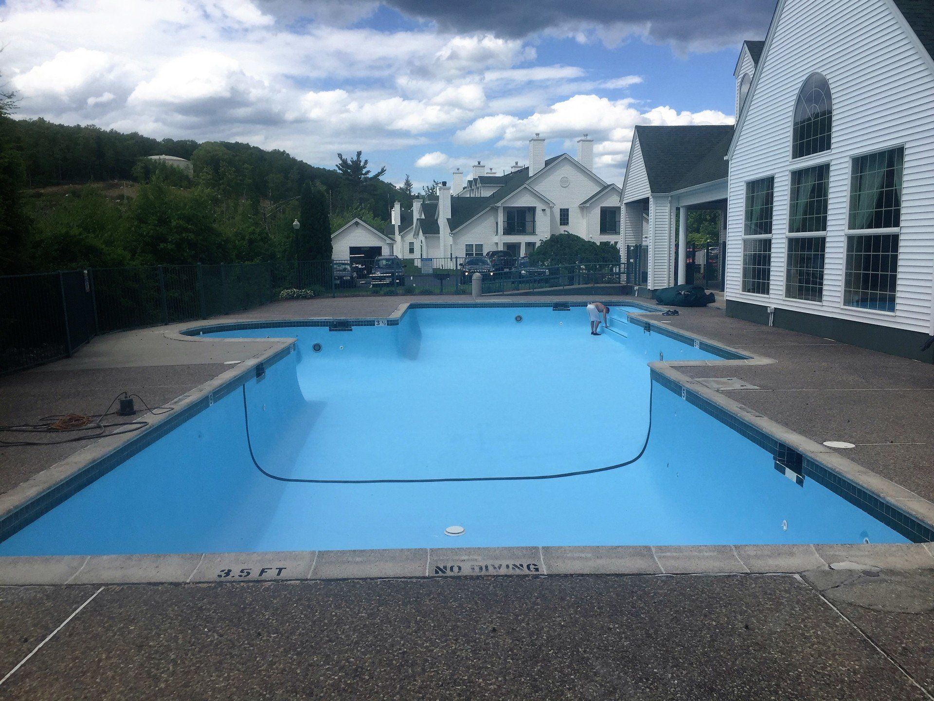 outdoor hotel pool- painting contractor in Brimfield, MA