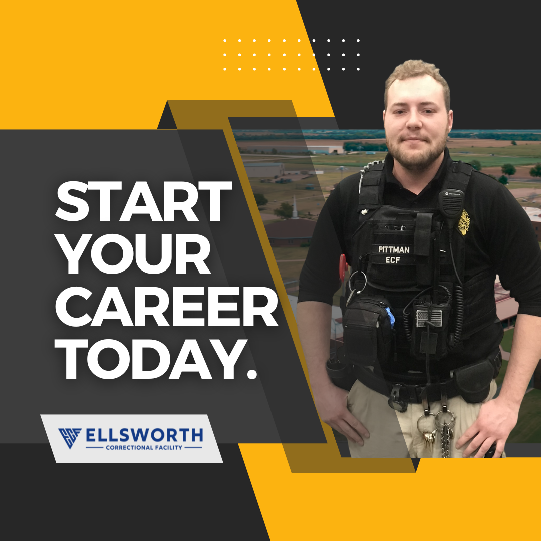 A man is standing in front of a sign that says start your career today