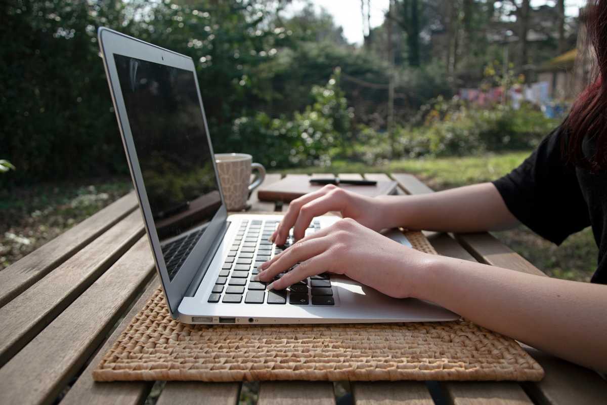 Homeoffice im eigenen Garten