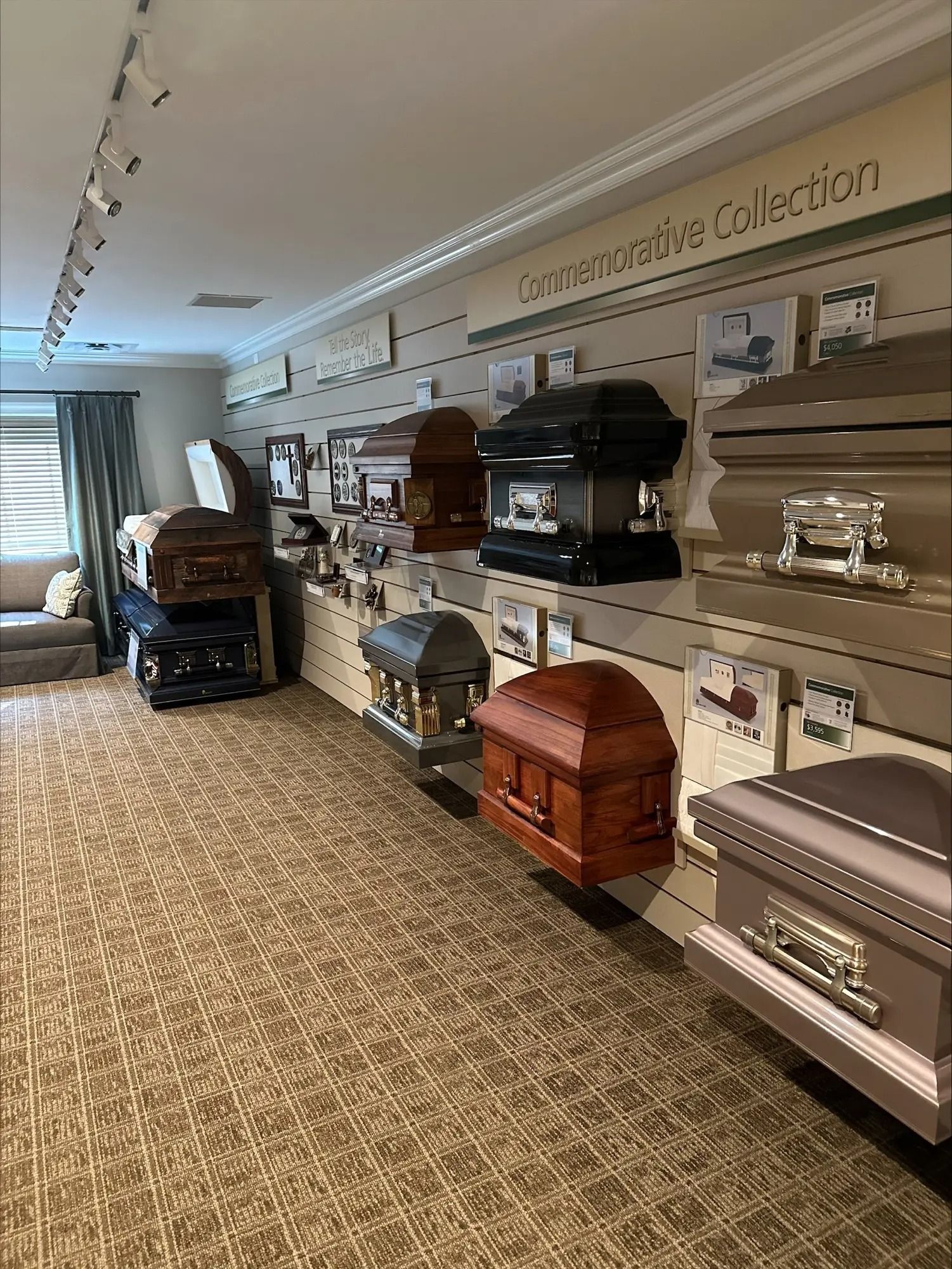 Showroom of Goodwin-Sievers Family Funeral Home Washington, IN