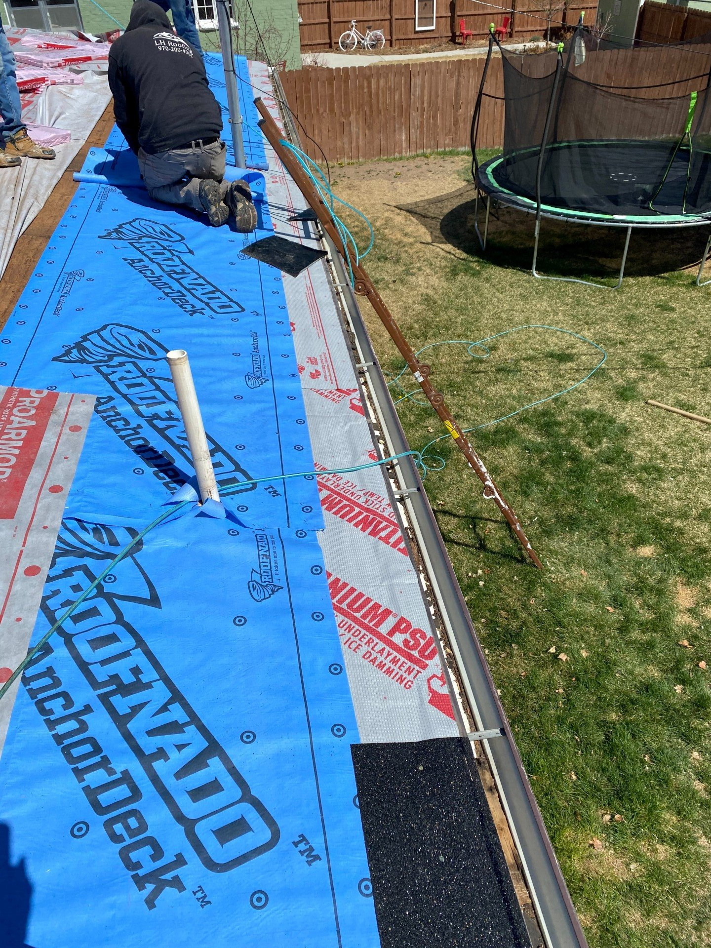 Roof with Cover — Delta, CO — LH Roofing