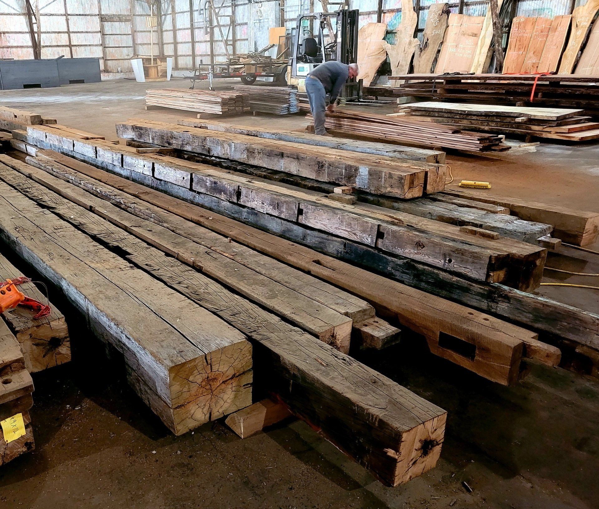 Reclaimed Hand Hewn Beams