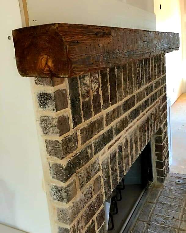 Heart Pine Mantel