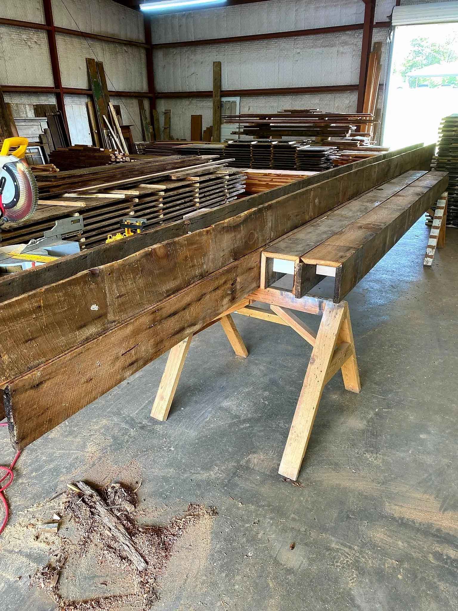 Reclaimed Faux Box Beams